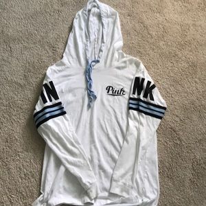 PINK by vs hooded long sleeve shirt